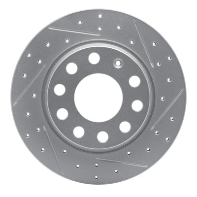 R1 00-08 Audi A4 Quattro Rear Right Drilled & Slotted Geoperformance Rotor