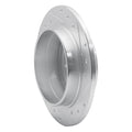 DFC 95-97 Volvo 960 Rear Left Drilled & Slotted Silver Brake Rotor
