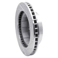 DFC 80-94 Ford F-250 4WD (Excl Super Duty) Front Left Drilled & Slotted Silver Brake Rotor