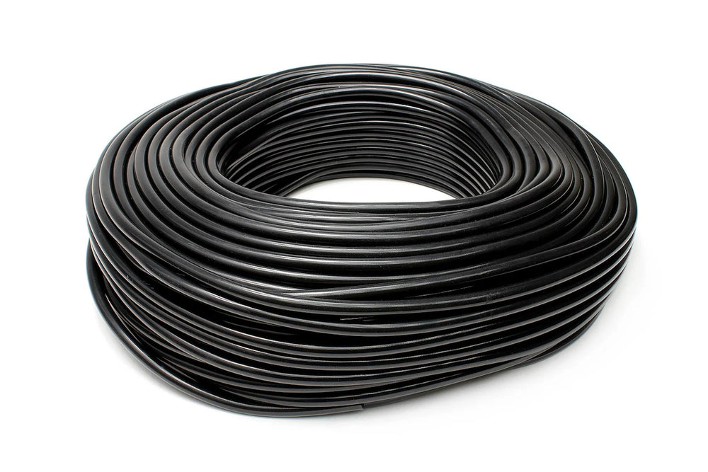 HPS Performance 1/8 (3mm) ID Black High Temp Silicone Vacuum Hose - 50 Feet Pack