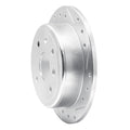 R1 Concepts Brake Rotor Drilled and Slotted Silver Fits Chevrolet Optra