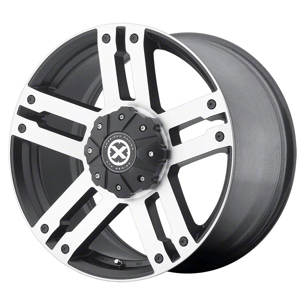 AX190 20X9 6X135/5.5 S-BLK MACH 18MM