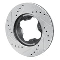 R1 90-97 Acura CL Front Right Drilled & Slotted Silver Brake Rotor