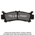 EBC 16-22 Honda SXS 1000 Pioneer 2 Seater Front Right SXR Brake Pads