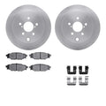 DFC 12-23 Subaru XV Crosstrek Rear Rotors with 5000 Advanced Brake Pads w/Hardware