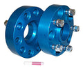 1.5 inch Wide Blue Anodized Wheel Spacer Set for 99-19 Jeep JK, WJ, WK, XK RT Off Road