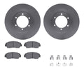 DFC 86-93 Mazda B2600 Front Rotors with 5000 Advanced Brake Pads w/Hardware