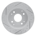 R1 98-02 Acura Cl Rear Right Drilled & Slotted Geoperformance Rotor