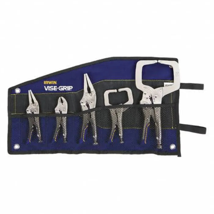 5PC FAST RELEASE LOCKING PLIER SET W/BAG