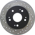 StopTech 06-09 Honda Civic Ex/Si Slotted & Drilled Right Rear Rotor