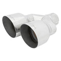 MBRP Universal T304 SS Dual Tip 4in OD/2.5in Inlet
