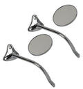 5559 CHEVY/GMC TRUCK BROTHERS TRUCKS MIRROR SET CHROME/STAINLESS ROUND SMOOT