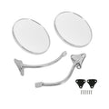 5559 CHEVY/GMC TRUCK BROTHERS TRUCKS MIRROR SET CHROME/STAINLESS ROUND SMOOT