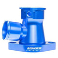1.50IN HOSE ALUMINUM FILLER NECK FOR ALL V8 CHEVY BLUE