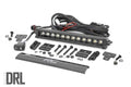 LED Light | Bumper Mount | 12" Black Single Row | White DRL | Can-Am Defender HD 8/HD 9/HD 10
