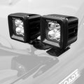 ~(4 lbs. 18X8X3)~ 2016-2017 TOYOTA TACOMA: Hood Hinges LED Light Bar Mounts - By A Pillar - for mounting Two 3 IN Zroadz Cube Pod Work Lights or Similar Style Light - Bolts On to Hood Hinges - Easy Install