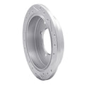 DFC 91-93 Hyundai Sonata Rear Left Drilled & Slotted Silver Brake Rotor