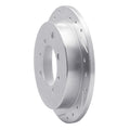 DFC 91-93 Hyundai Sonata Rear Left Drilled & Slotted Silver Brake Rotor