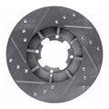 DFC 85-94 Subaru XT Front Right Drilled & Slotted Silver Brake Rotor