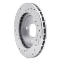 DFC 81-87 Chrysler Town & Country Front Right Drilled & Slotted Silver Brake Rotor