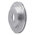 DFC 03-04 Dodge Dakota RWD Front Right Drilled & Slotted Silver Brake Rotor