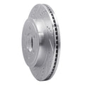 R1 Concepts Brake Rotor Drilled and Slotted Silver Fits Dodge Dakota