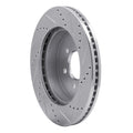 R1 Concepts Brake Rotor Drilled and Slotted Silver Fits Dodge Dakota