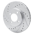 DFC 86-8 Volkswagen Passat (USA/Canada)/Jetta Sedan Front Left Drilled & Slotted Silver Brake Rotor
