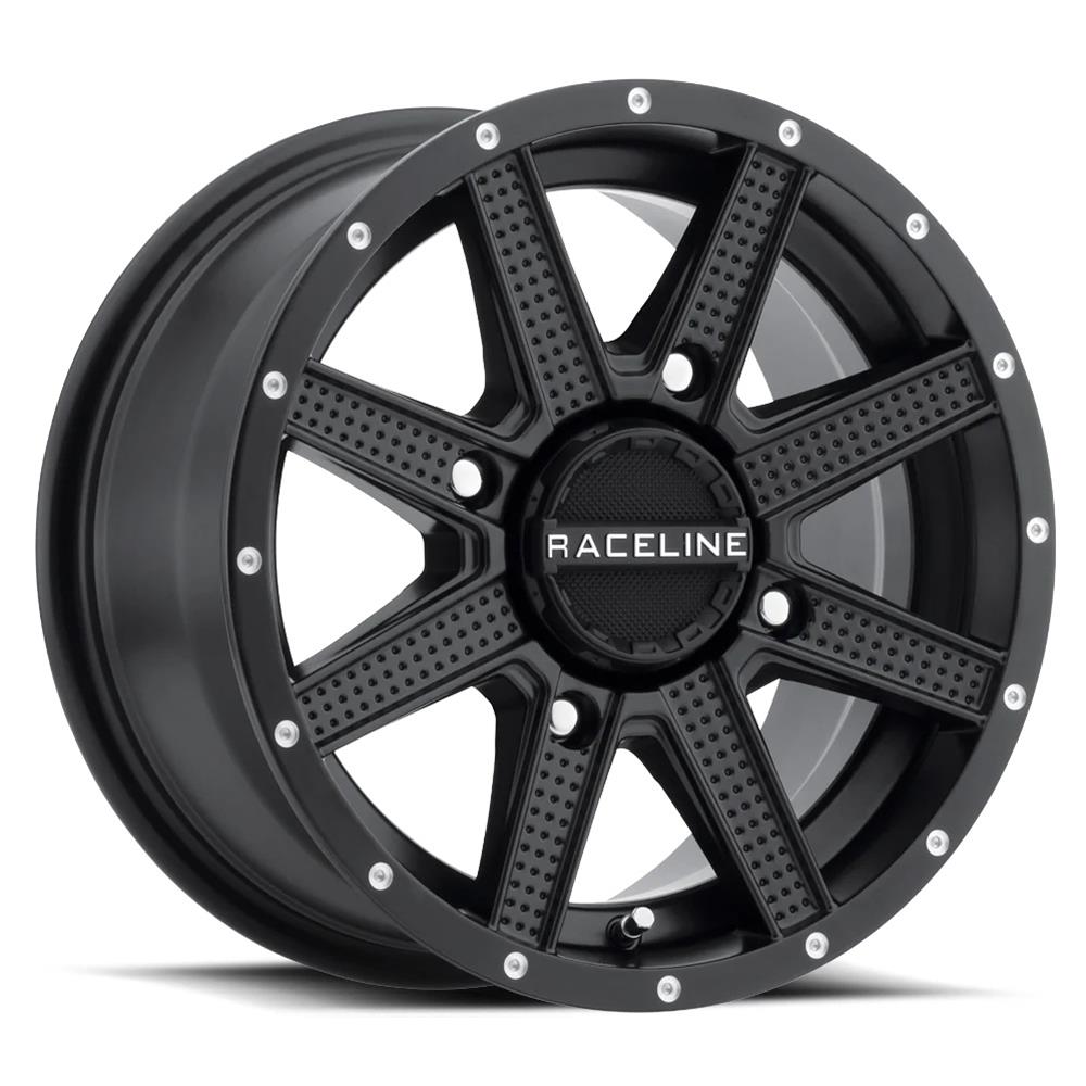 Raceline A92B Hostage 12x7in / 4x110 BP / 4-3 10mm Offset / 132.5mm Bore - Satin Black Wheel