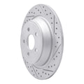 R1 15-24 Ford Police Responder Hybrid Rear Right Drilled & Slotted Geoperformance Rotor