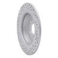 R1 15-24 Ford Police Responder Hybrid Rear Right Drilled & Slotted Geoperformance Rotor