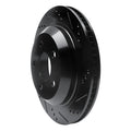 R1 98-02 Chevrolet Camaro Rear Right Drilled & Slotted Black Brake Rotor