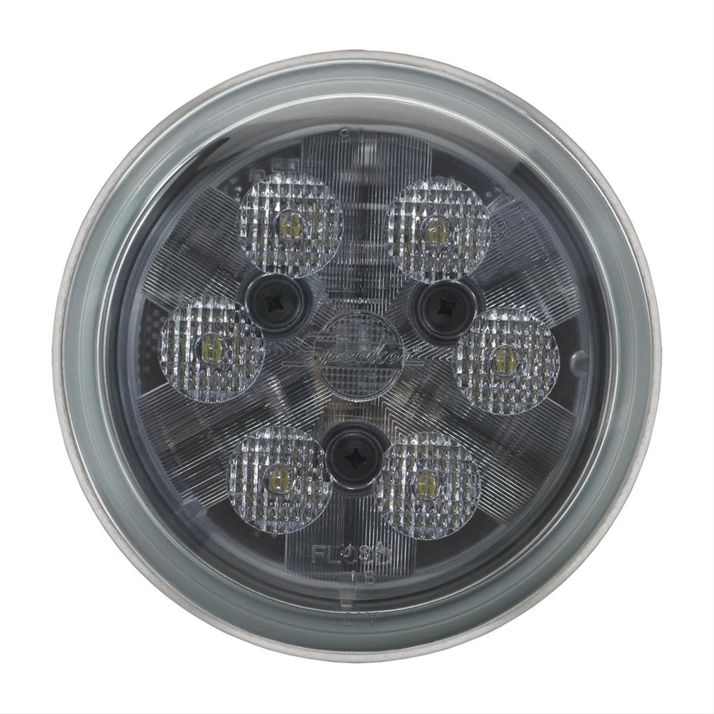 6040F MODEL 1248V LED WORK LIGHT W/GLASS LENS & FLOOD BEAM PATTERN