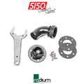 Radium Remote Mount Fill Neck - 24AN Elbow - 1.5in Barb