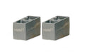 Fabtech 4in Front Leaf Spring Block Kit - 2.5in Wide w/Bump Stop