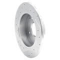 DFC 92-97 Acura CL Rear Right Drilled & Slotted Silver Brake Rotor