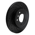 R1 99-08 BMW 325CI (USA/Canada) Front Right Drilled & Slotted Black Brake Rotor
