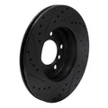R1 99-08 BMW 325CI (USA/Canada) Front Right Drilled & Slotted Black Brake Rotor