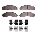 DFC 17-24 Ford F-450 Super Duty Front/Rear 5000 Advanced Semi Metallic Brake Pads and Hardware Kit