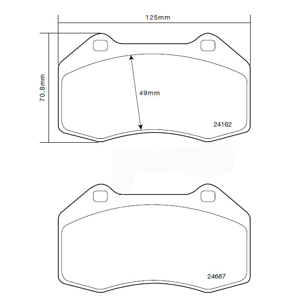 Brembo Street Compound Brake Pad Axele Set (use w/ 2D0 Kits)
