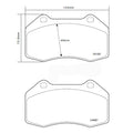 Brembo Street Compound Brake Pad Axele Set (use w/ 2D0 Kits)