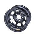 15x8 IMCA Wheel D-Hole Black 5x5 w/ Tabs