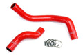 HPS Performance Red Reinforced Silicone Radiator Hose Kit Coolant for Nissan 89-98 240SX w/ SR20DET