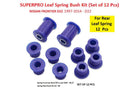 SuperPro Rear Kit Nissan Navara D22 4X4