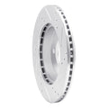 DFC 91-02 Saturn SL Front Left Drilled & Slotted Silver Brake Rotor