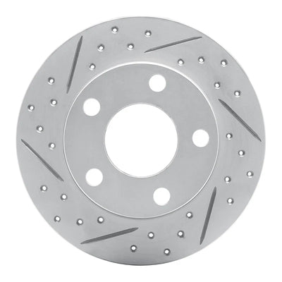 R1 96-05 Audi A4 Quattro Rear Left Drilled & Slotted Geoperformance Rotor