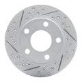 R1 96-05 Audi A4 Quattro Rear Left Drilled & Slotted Geoperformance Rotor