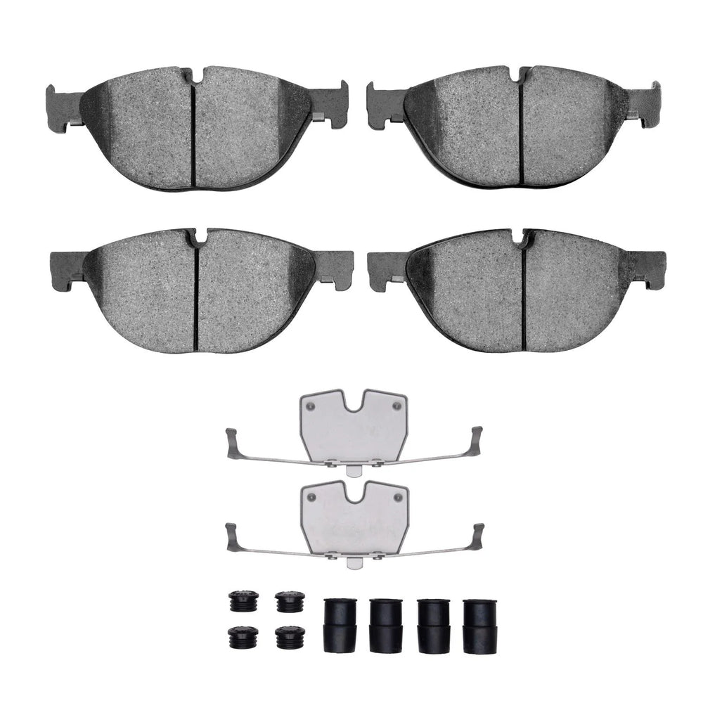 R1 09-18 BMW 740LD xDrive Front Euro Ceramic Brake Pads & Hardware Kit