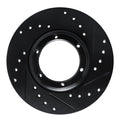 R1 71-83 Renault R15 Front Right Rear Right Drilled & Slotted Black Brake Rotor
