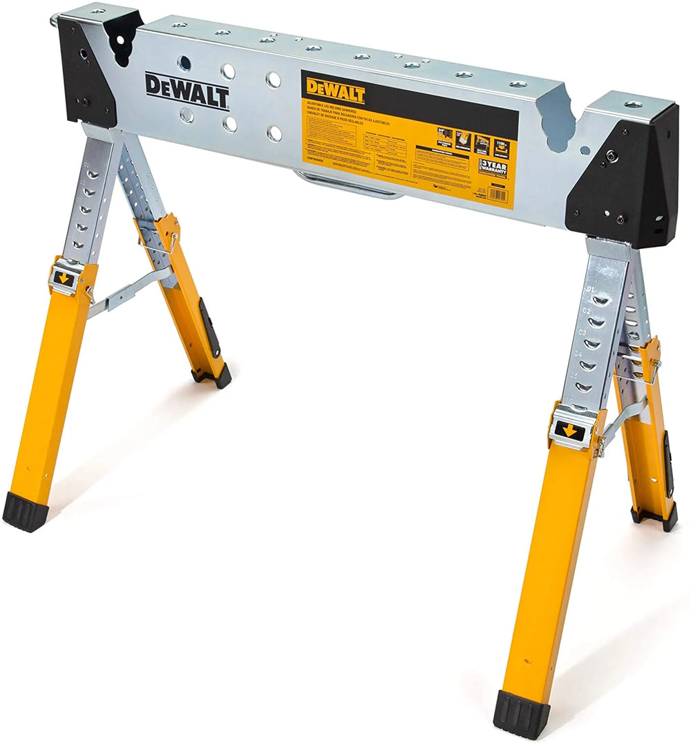 DEWALT ADJUSTABLE HEIGHT PORTABLE STEEL WELDING SAWHORSE